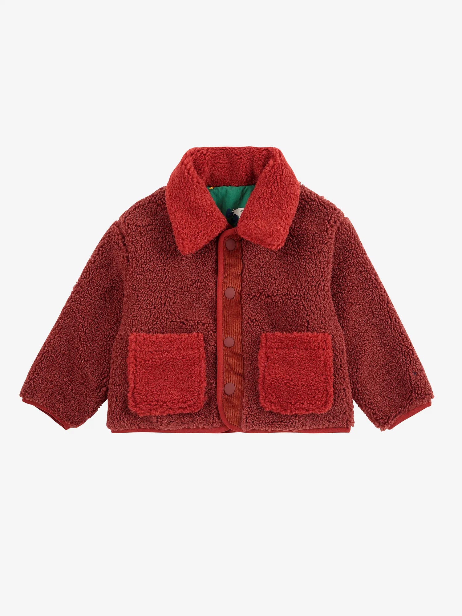 Game Pawns all over reversible sheepskin jacket 