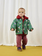 Game Pawns all over reversible sheepskin jacket 