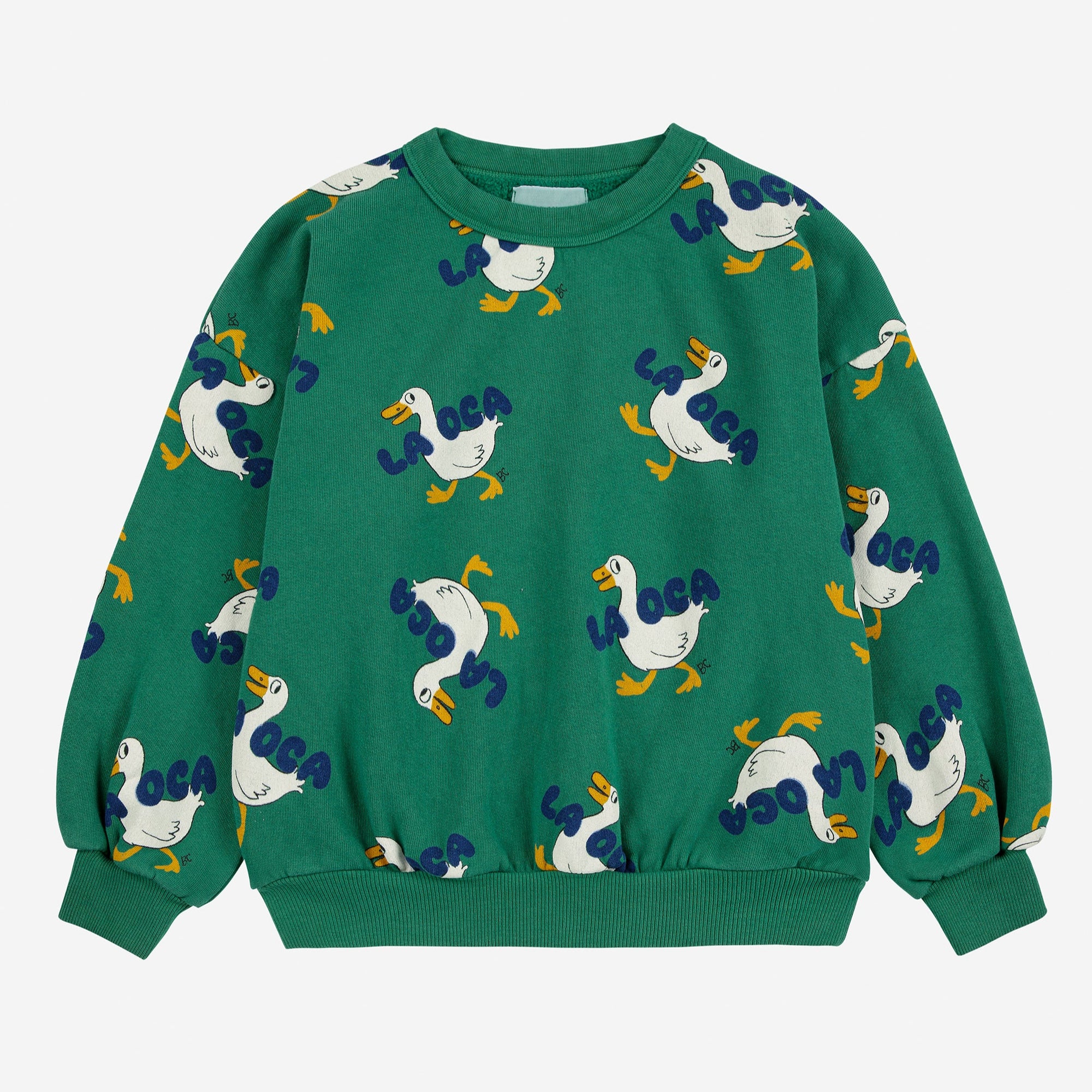 La Oca All Over Green Sweatshirt