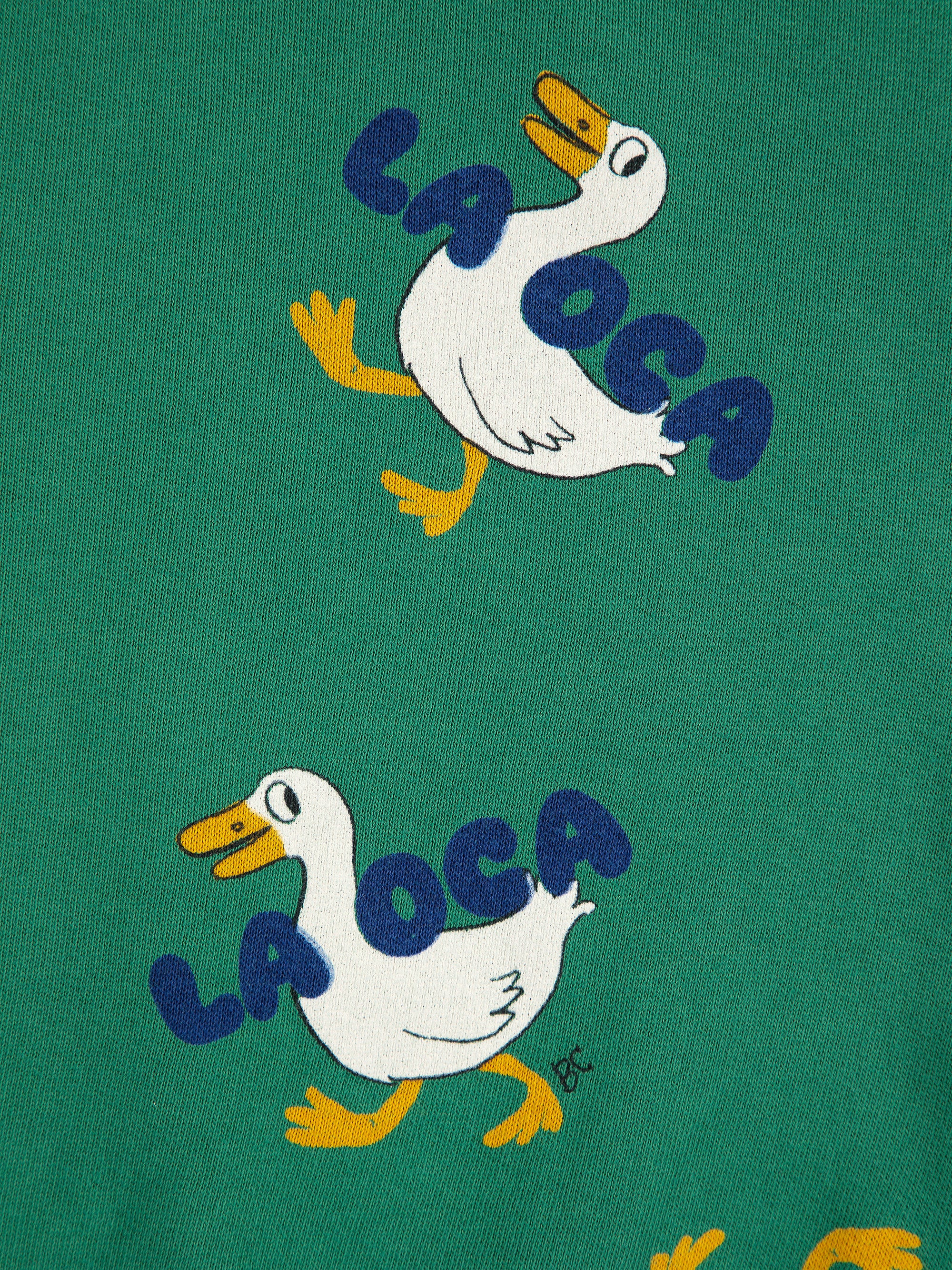 La Oca All Over Green Sweatshirt