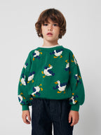 La Oca All Over Green Sweatshirt