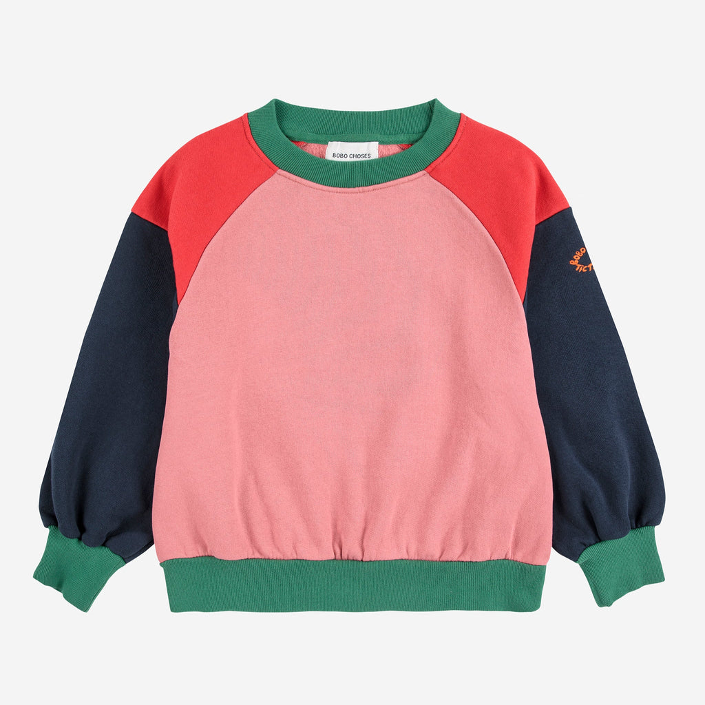 Sweashirt color block TIC TAC