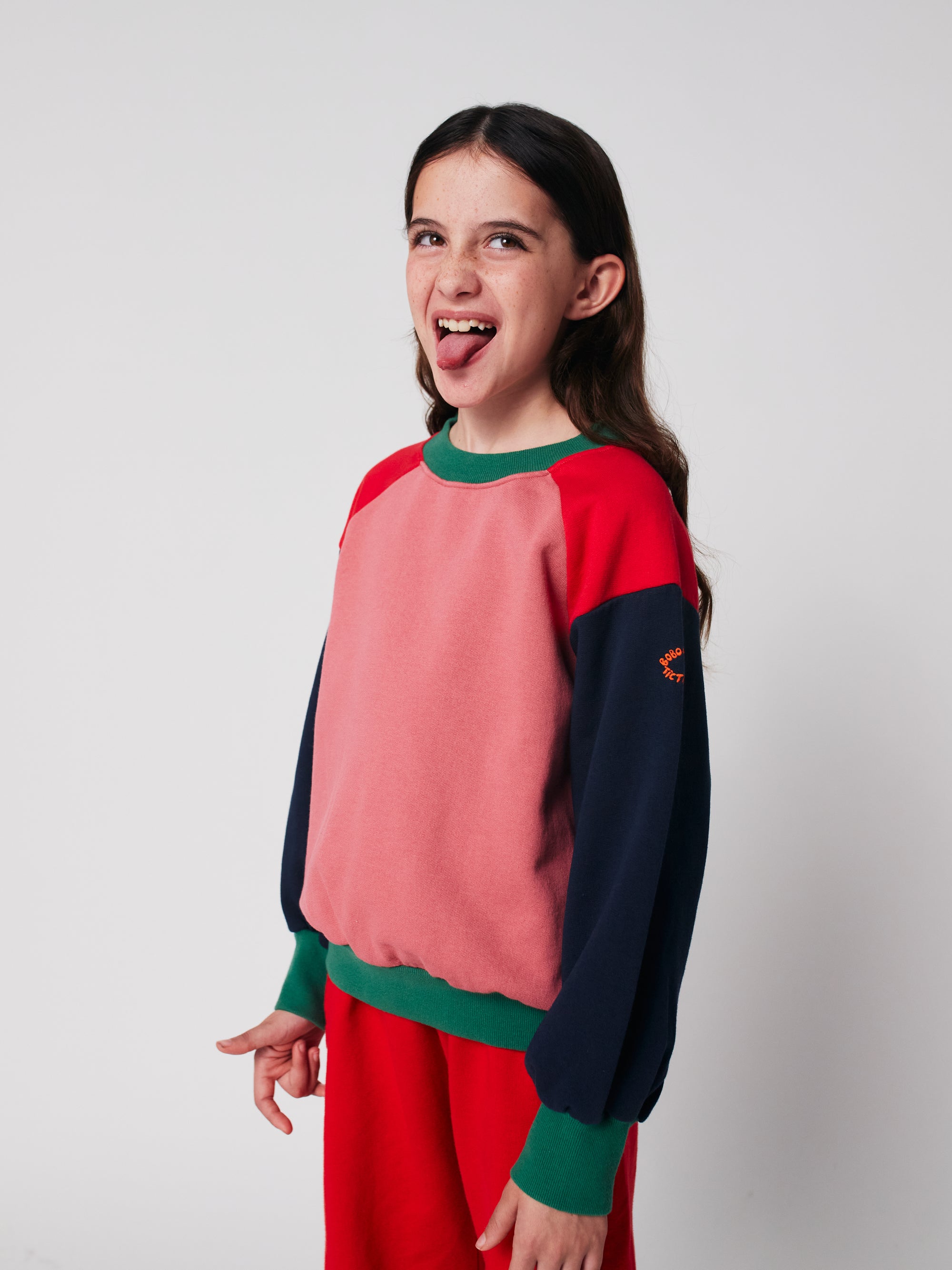 Sweashirt color block TIC TAC