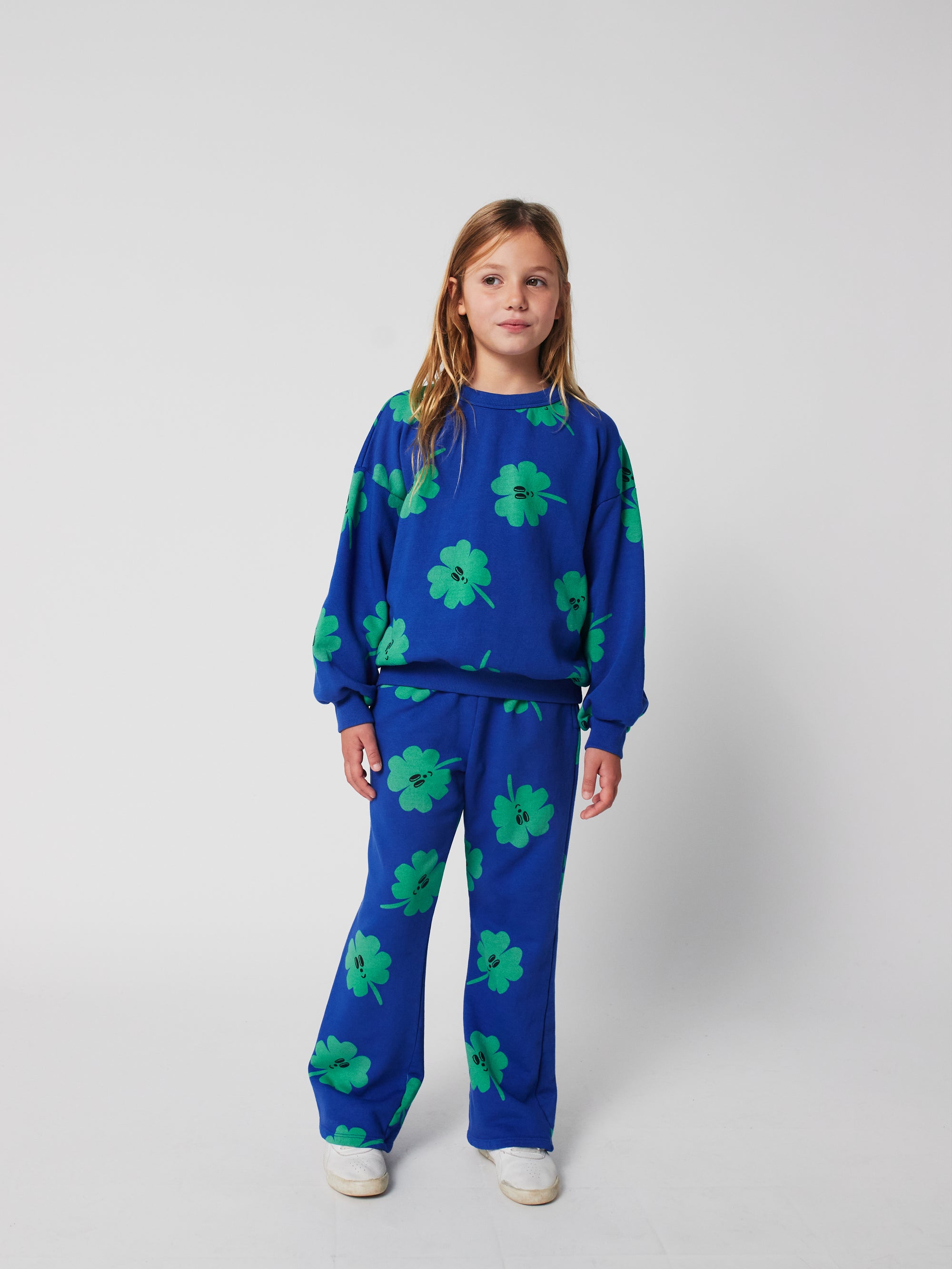 Pantalon Flare "Imprimé trèfles "