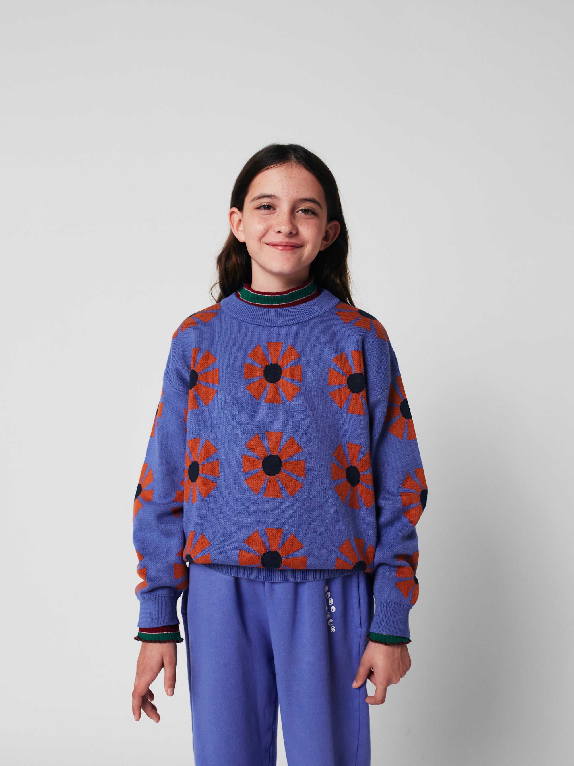 Kaleidoscope all over jacquard jumper