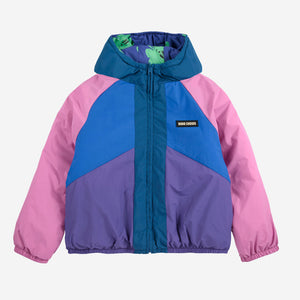 veste imperméable réversible imprimé trèfles