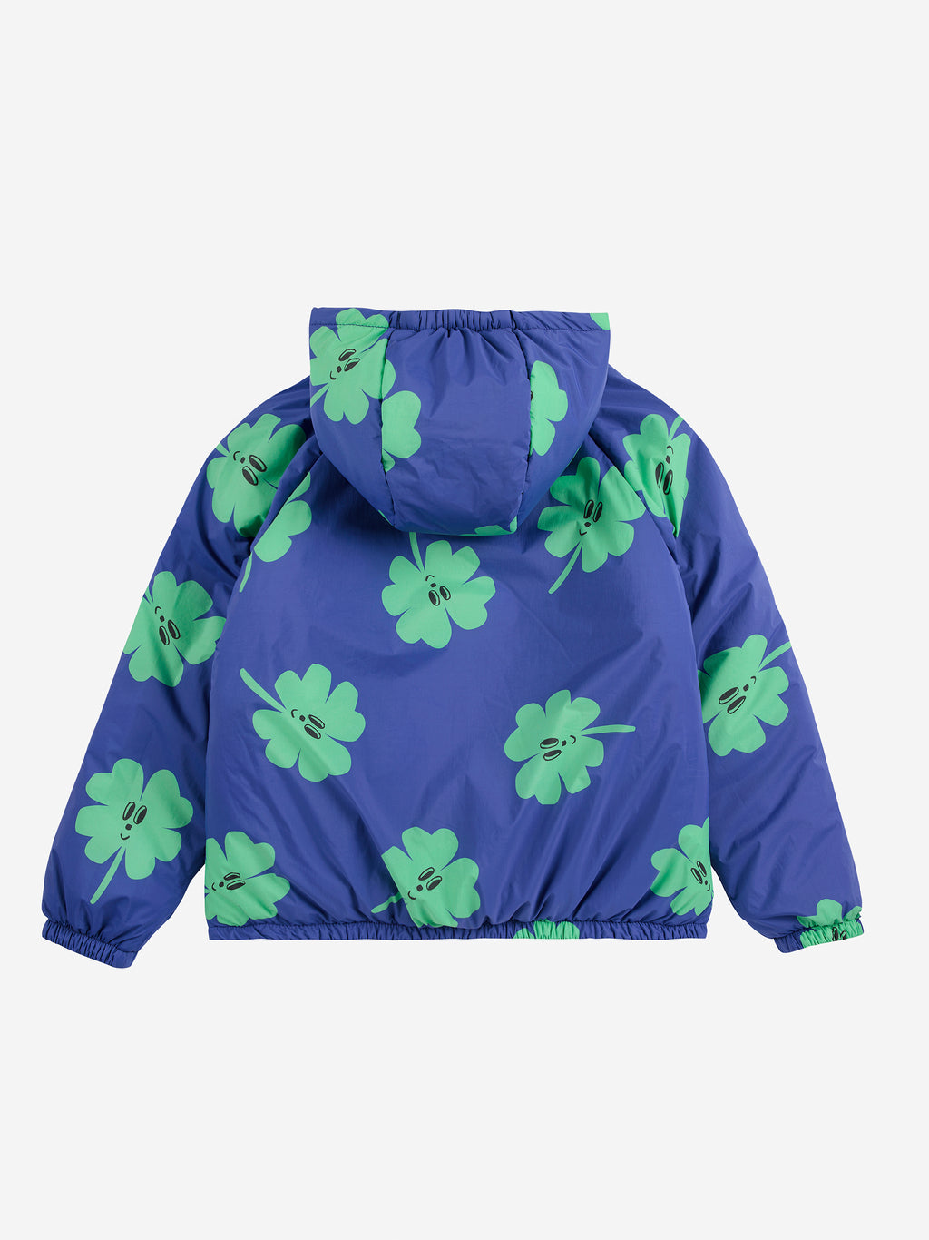 veste imperméable réversible imprimé trèfles