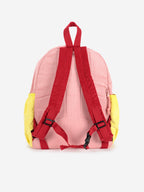 Tic tac toe color block corduroy school bag