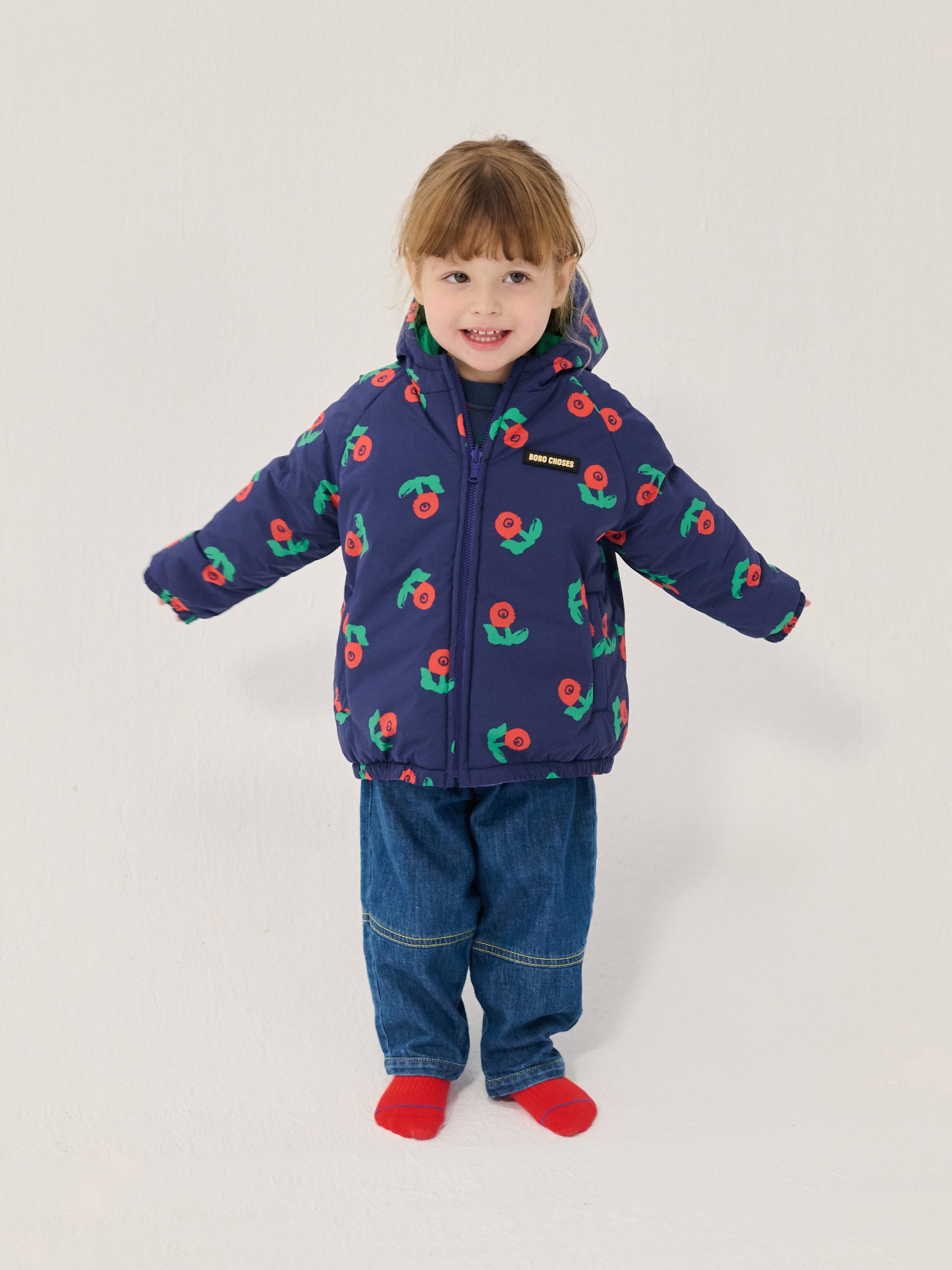 Anorak bébé Réversible Stamp Bloom Bobo Choses – vue 2