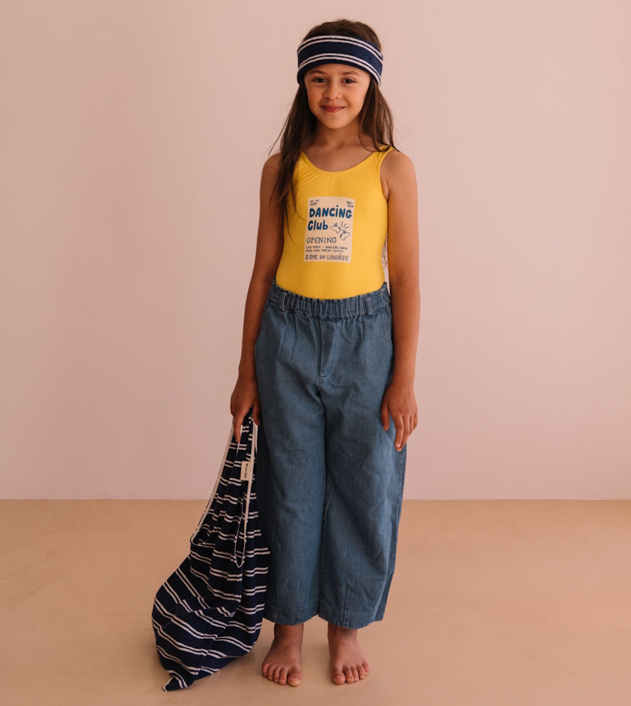 Hailey Shiny Yellow Swimsuit