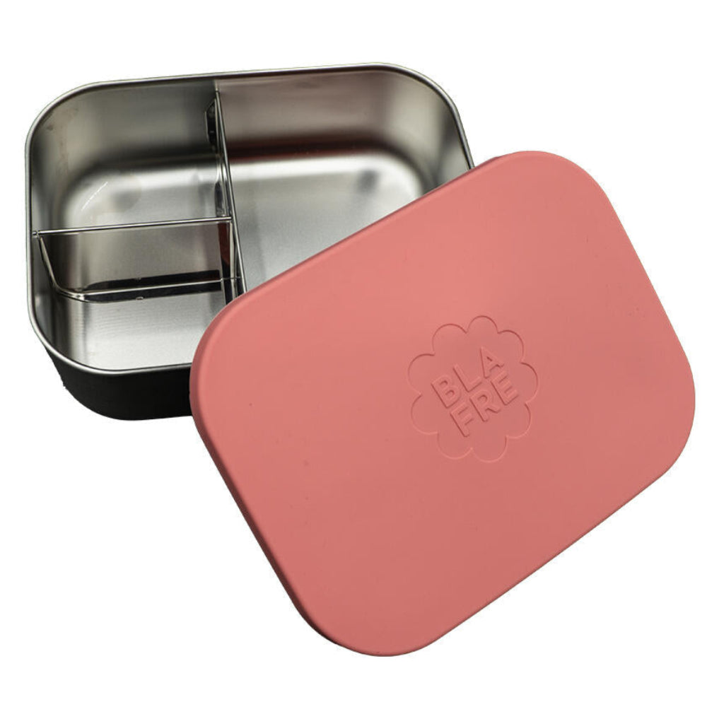 Blafre lunch box acier inoxydable 3 compartiments rose