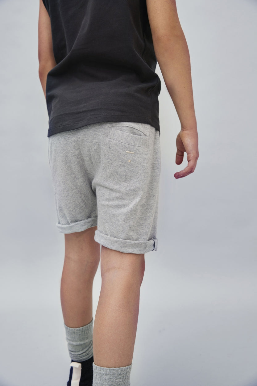 vetements durables enfants gray label short gris