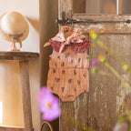 Baby Romper with Scarf Pink Garden Flowers