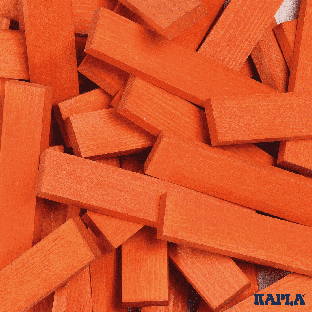Kapla box 40 orange pieces