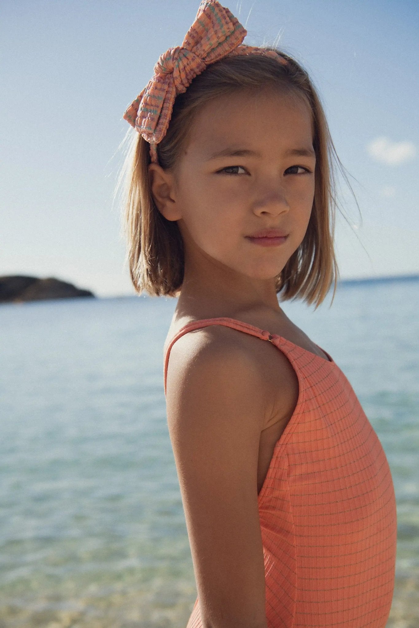 Calypso 1P Neon Coral Swimsuit