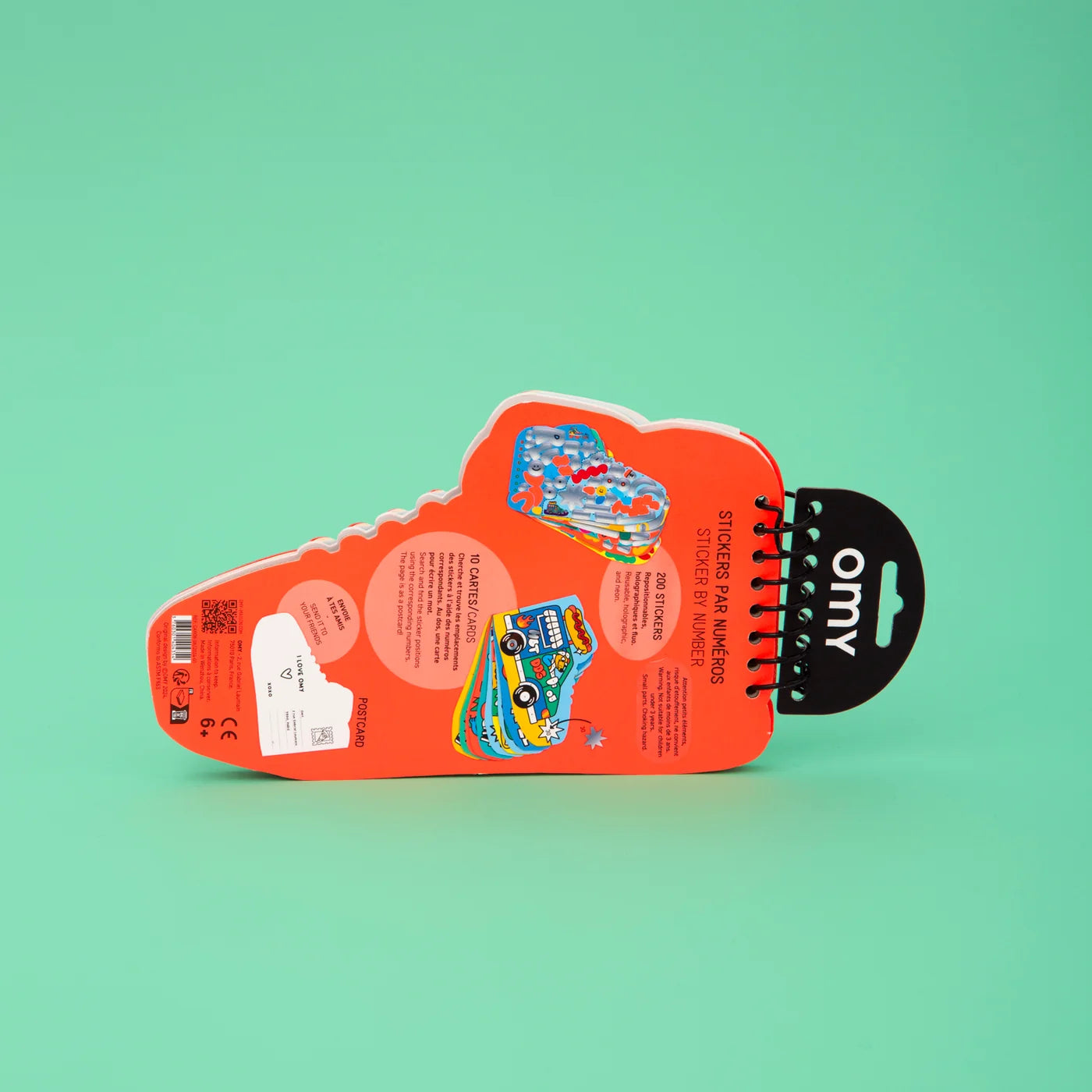 Carnet stickers par numéro chaussure