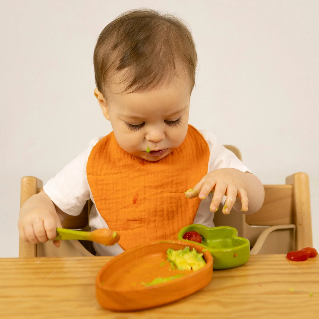 Cathy la carotte – Bol + Cuillère en bois naturel