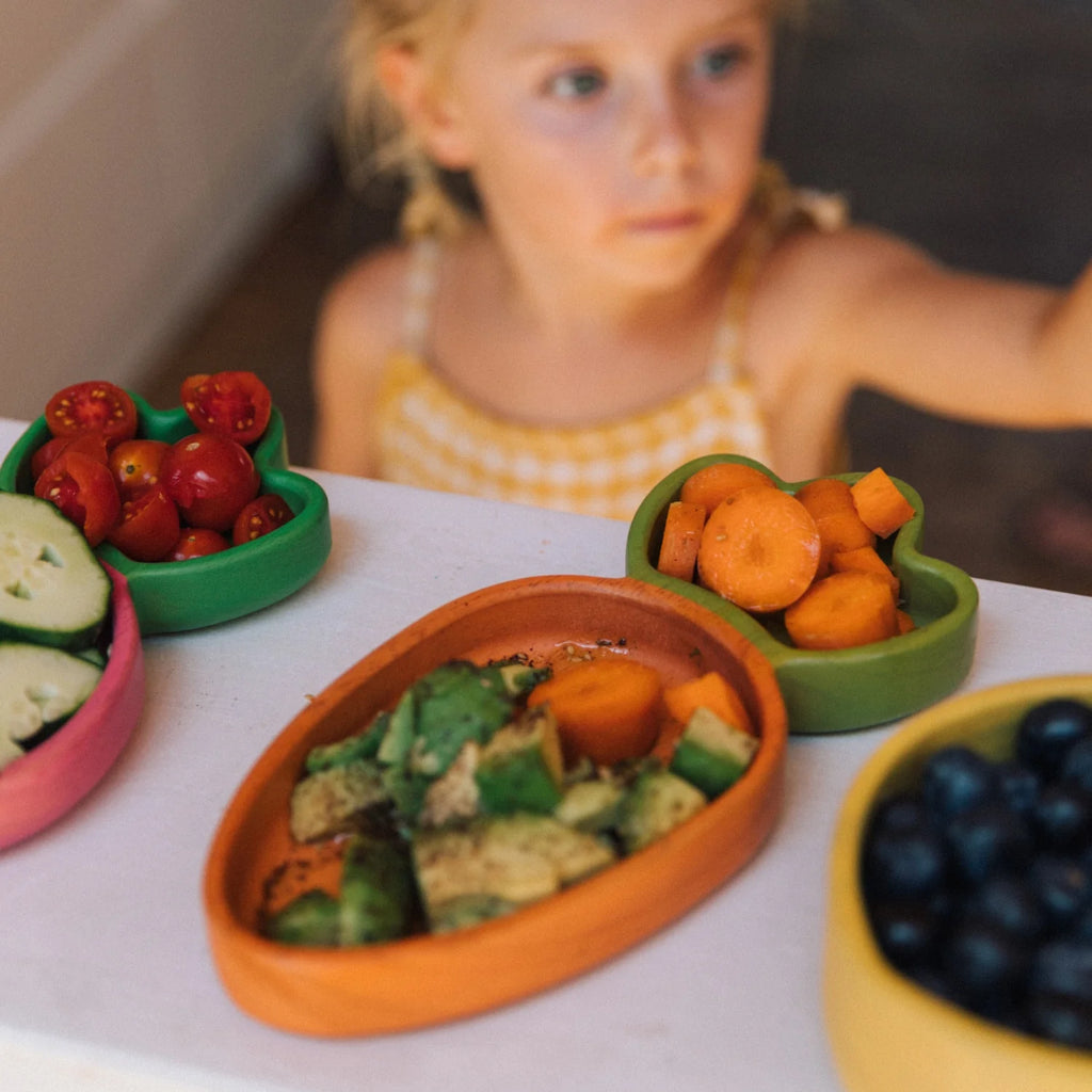 Cathy la carotte – Bol + Cuillère en bois naturel