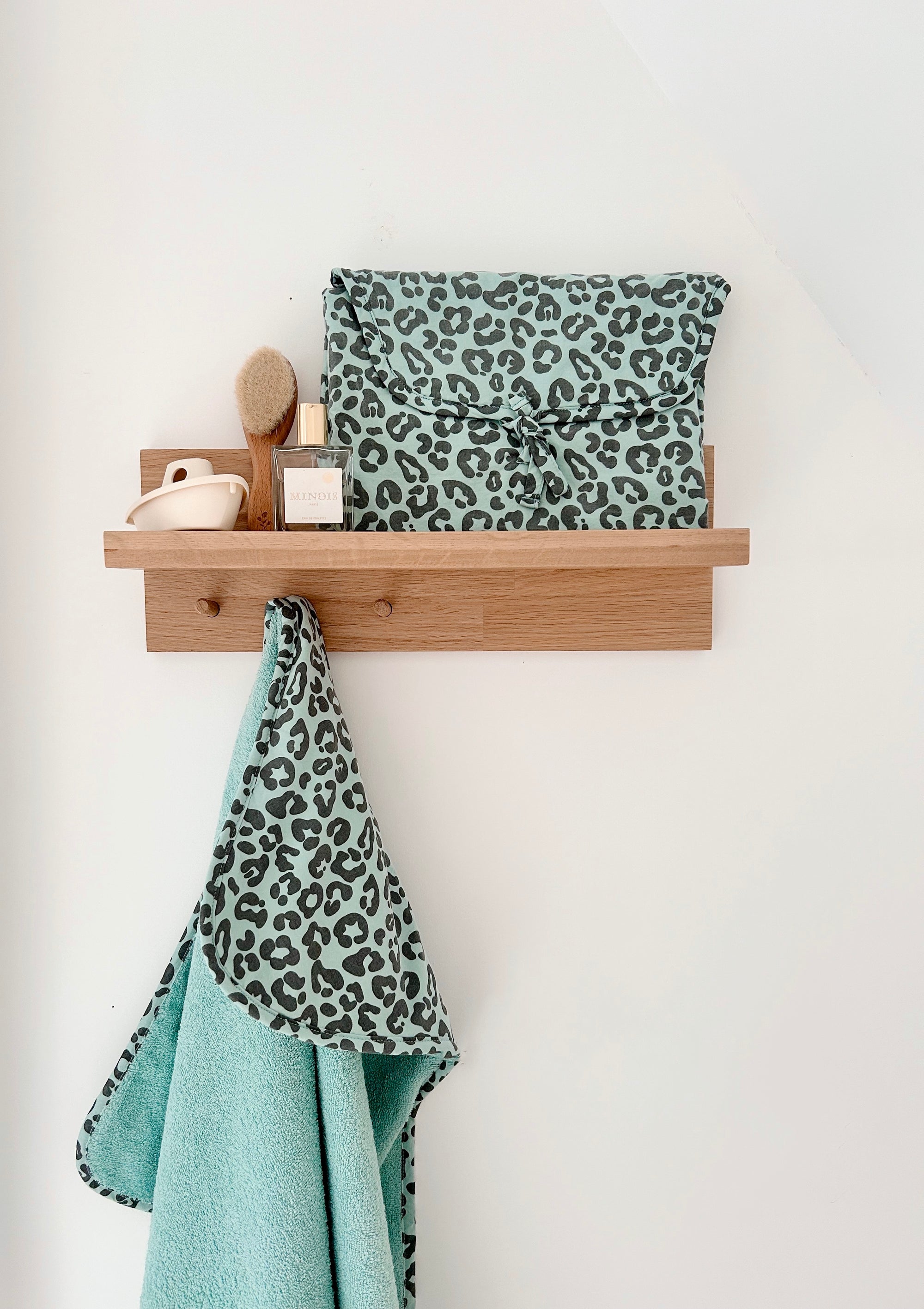 Charly Leopard Blue Changing Mat