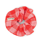 Pink and Red Gingham Scrunchie