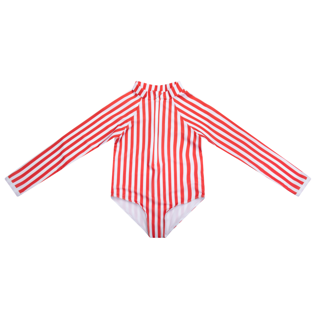 Palombaggia baby one piece Red/White stripe UPF 50+