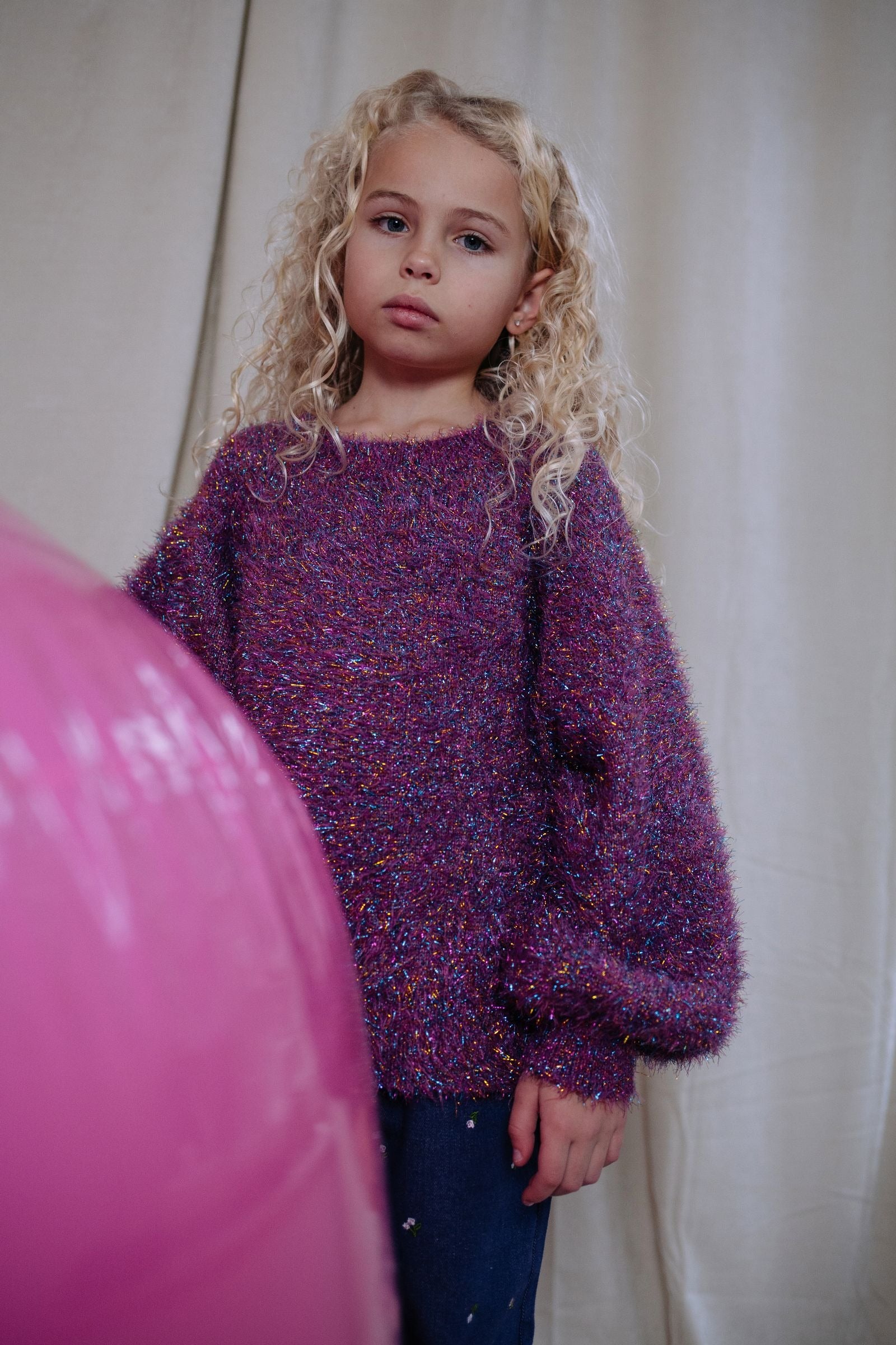 STARDAZZLE GLITTER SWEATER RAINBOW