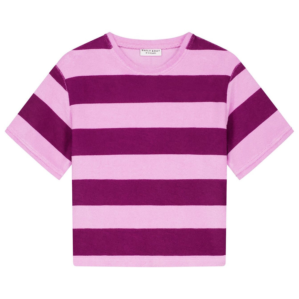 T-shirt éponge Rayé