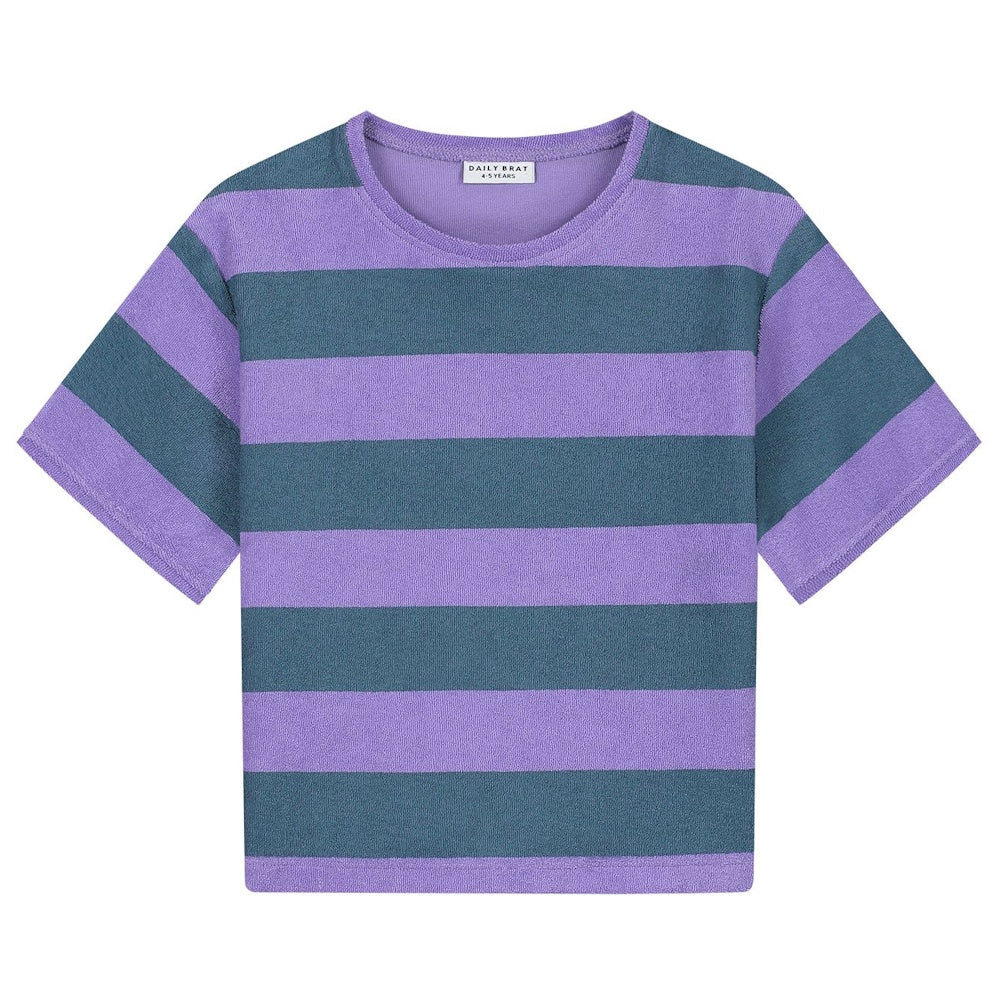 Striped Teal Terry Cloth T-shirt