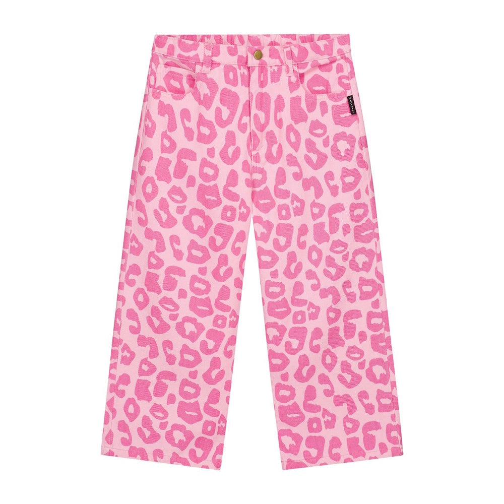 Bubble Pink Leopard Print Jeans