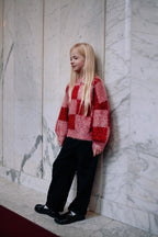 Pink Glitter Stripe Sweater