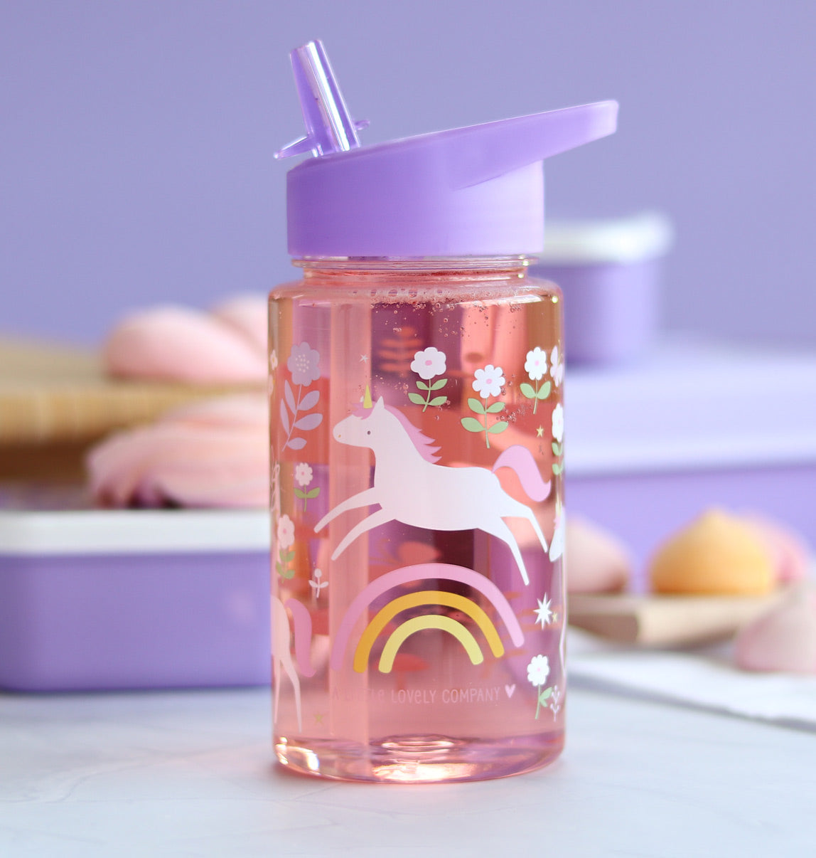 Blue bisou water bottle