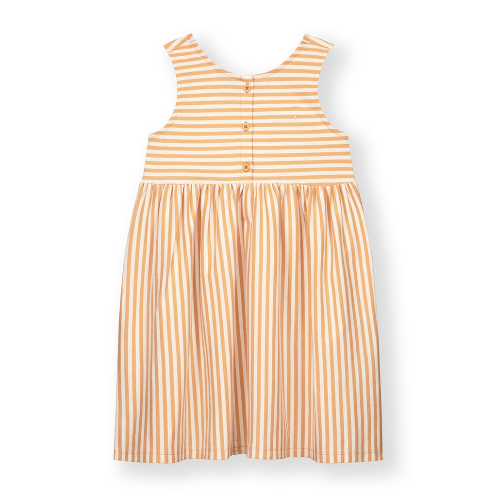 Sleeveless dress in Melon Cream