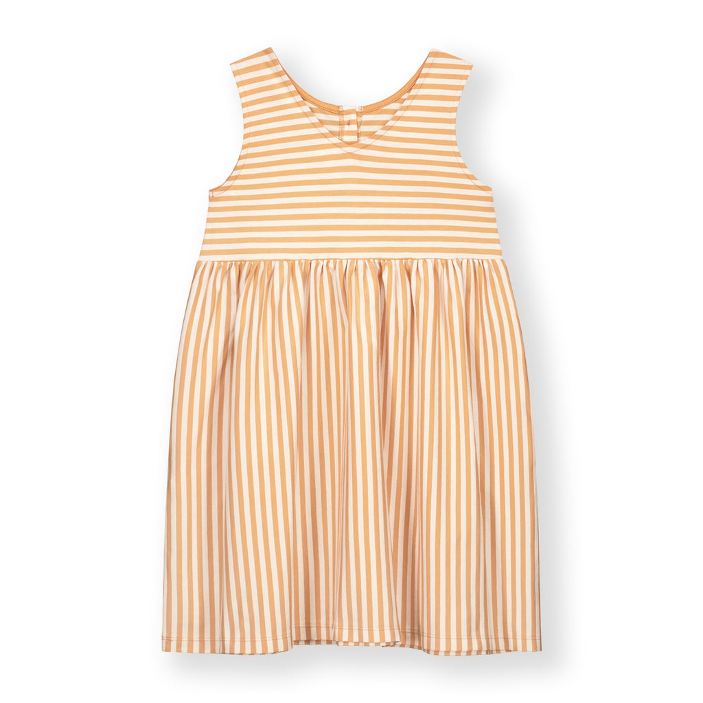 Sleeveless dress in Melon Cream