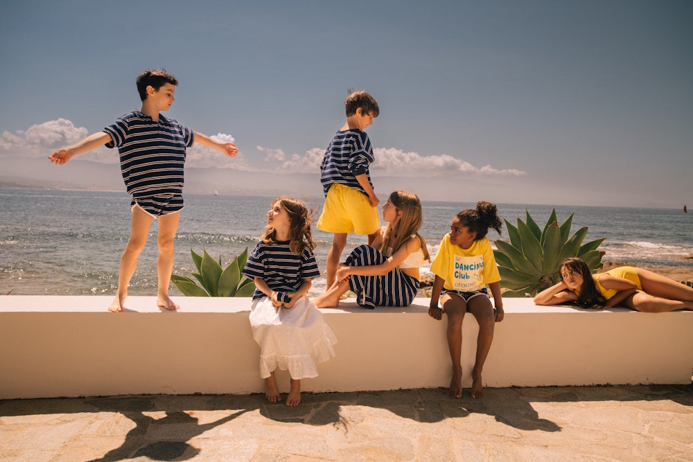 Juju Navy Stripes Shorts