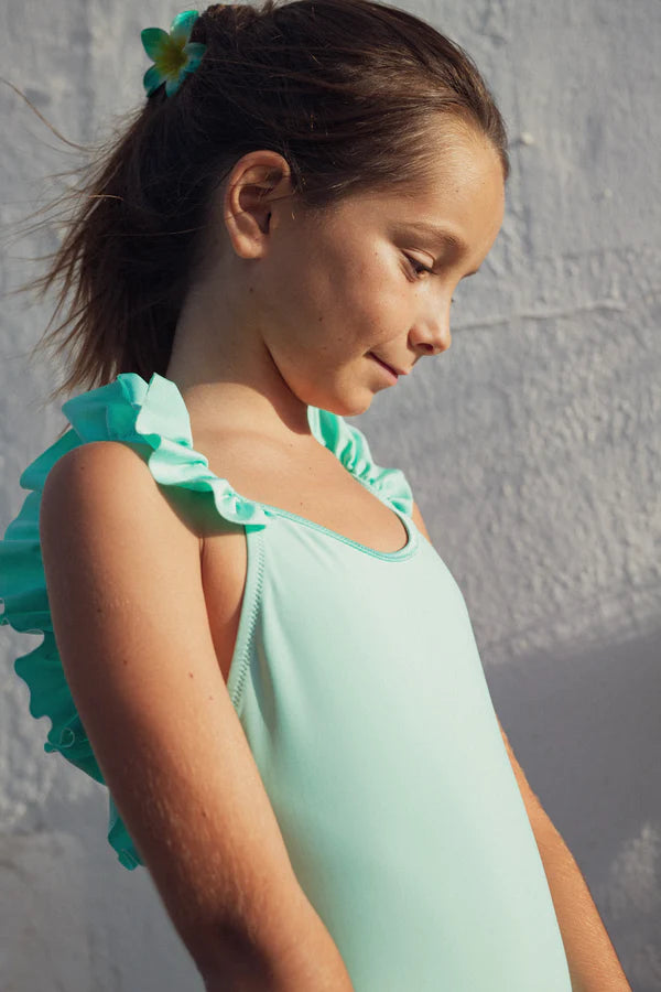 Girls' One-Piece Swimsuit – Aqua UPF50+