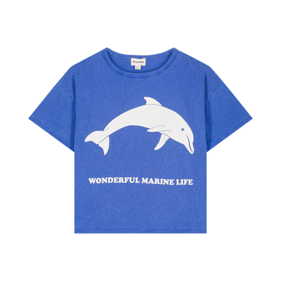 vetements durables enfants we are kids T-shirt Dylan bleu dolphin
