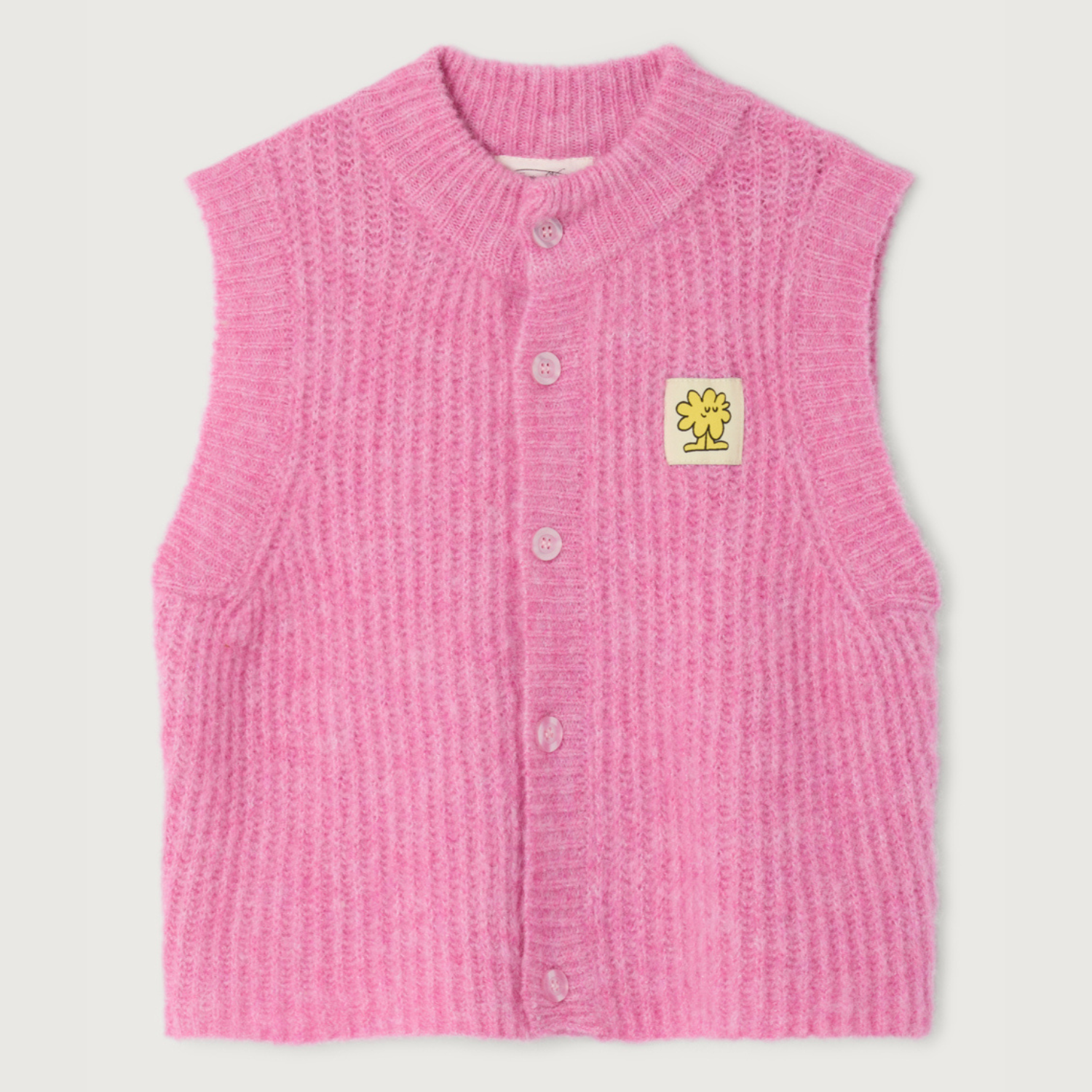 EAST Rose bubble chine sleeveless vest