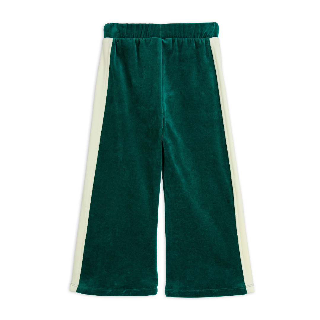 Green velvet pants
