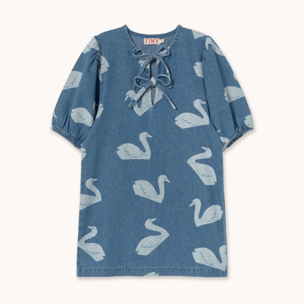Robe denim à Grands Cygnes