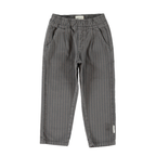 Grey Black Stripe Trousers