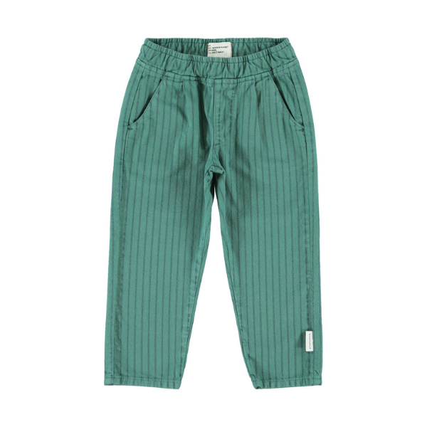 Pantalon Vert Rayures Vertes Piupiuchick pour enfant
