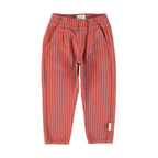 Pantalon Bordeaux Rayures Noires Piupiuchick pour enfant