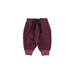 Baby eggplant leopard terry jogging suit