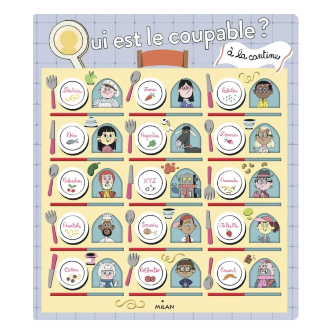 Game book WHO IS THE CULPRIT? IN THE CAFETERIA