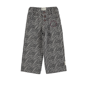Zebra gray flare pants