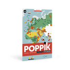 Pixels poster + 1600 stickers world map 