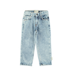 Jean unisexe en denim bleu délavé