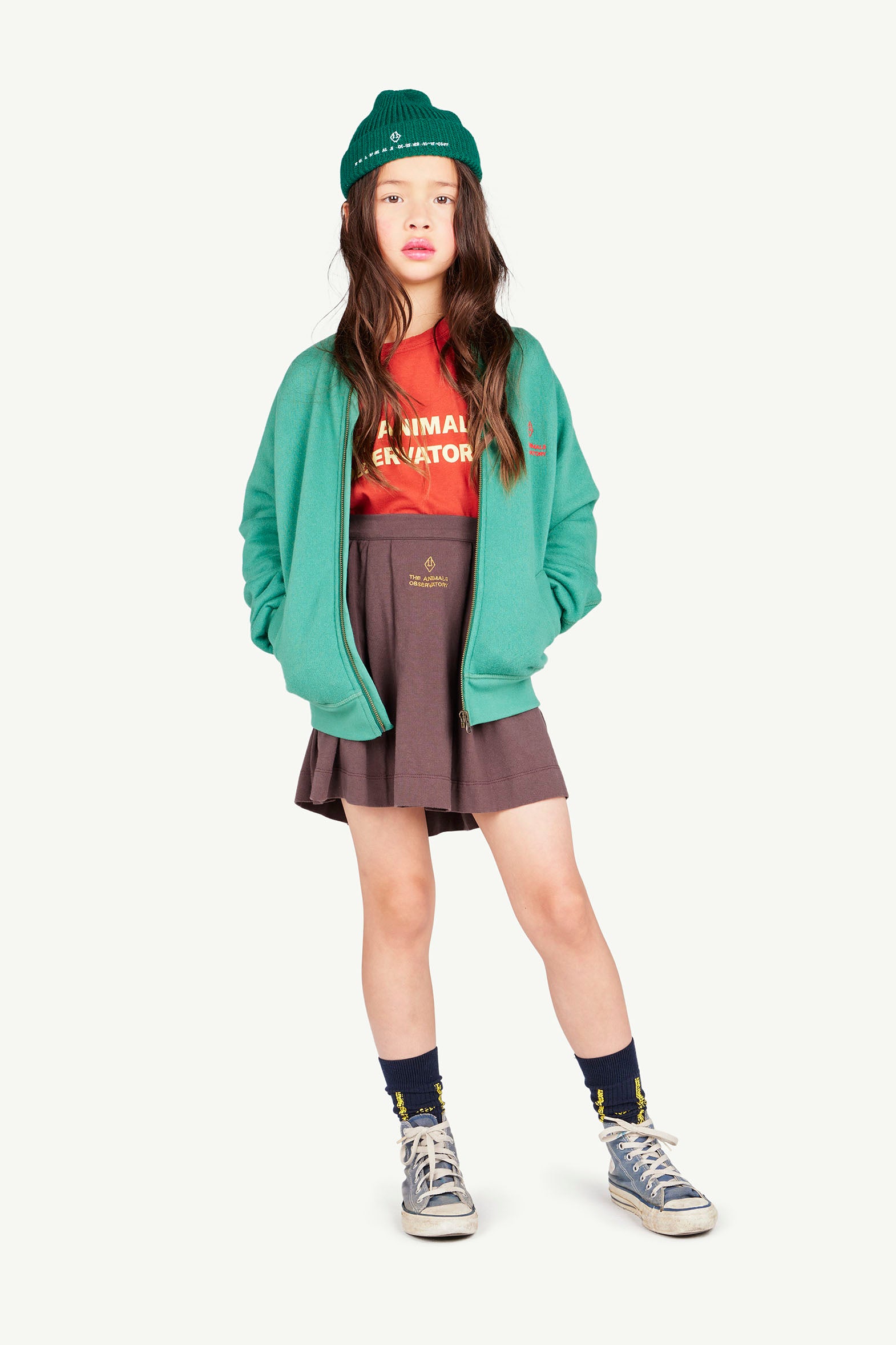 ZEBRA green zipped vest