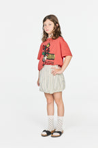 T-Shirt flowers rouge