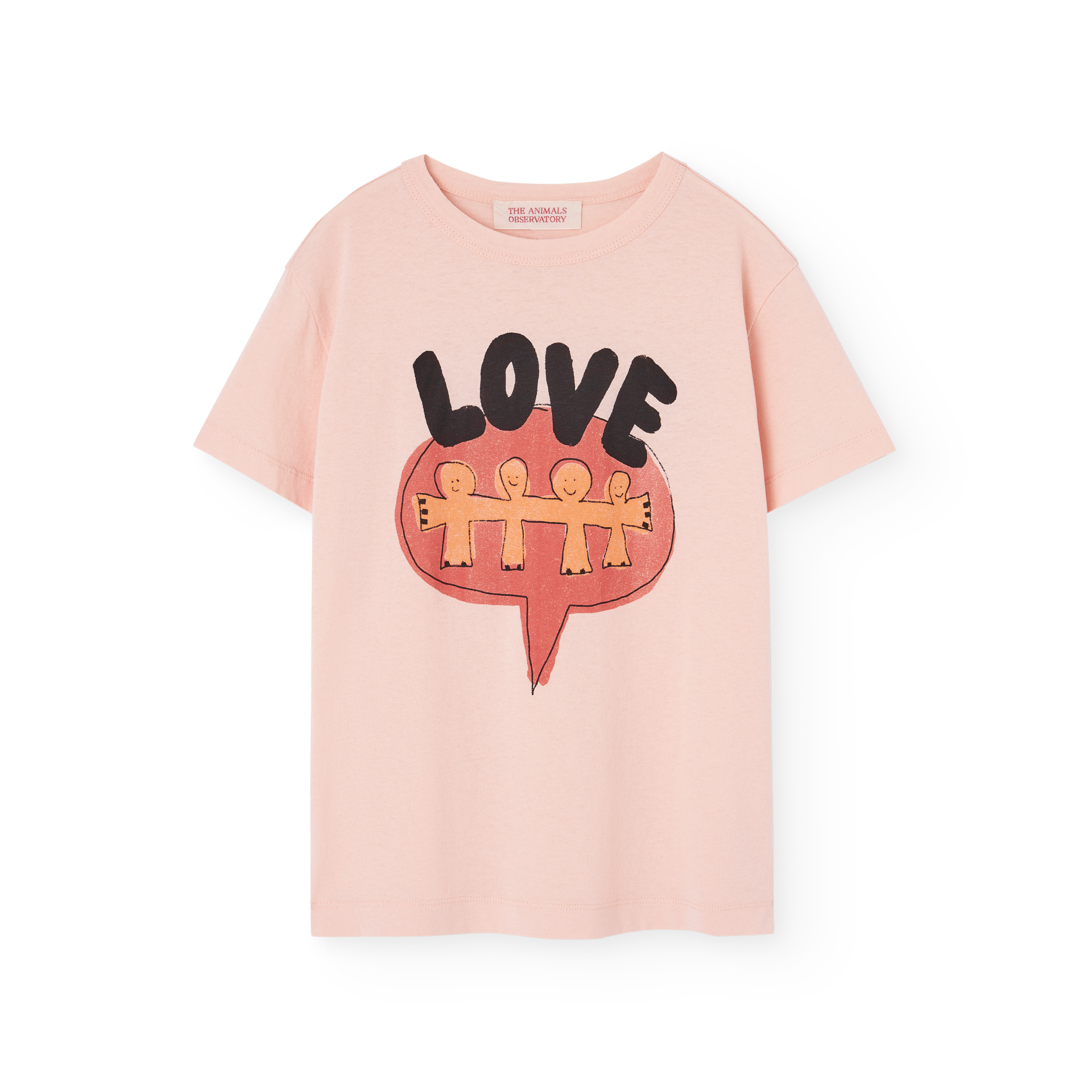 Pink rooster T-shirt with “LOVE” print